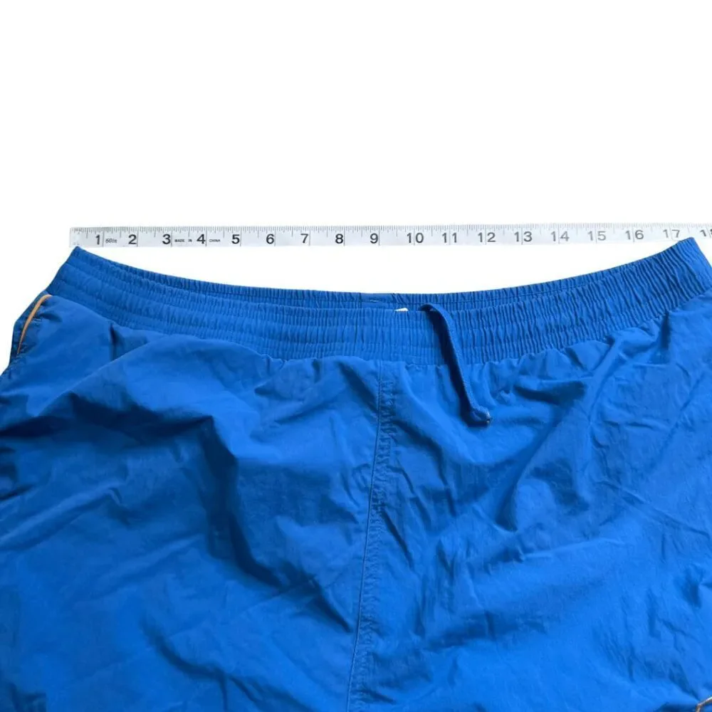Boss Orange Mens Drawstring Elastic Waist Athletic Swim Trunks Shorts Blue Sz XL
